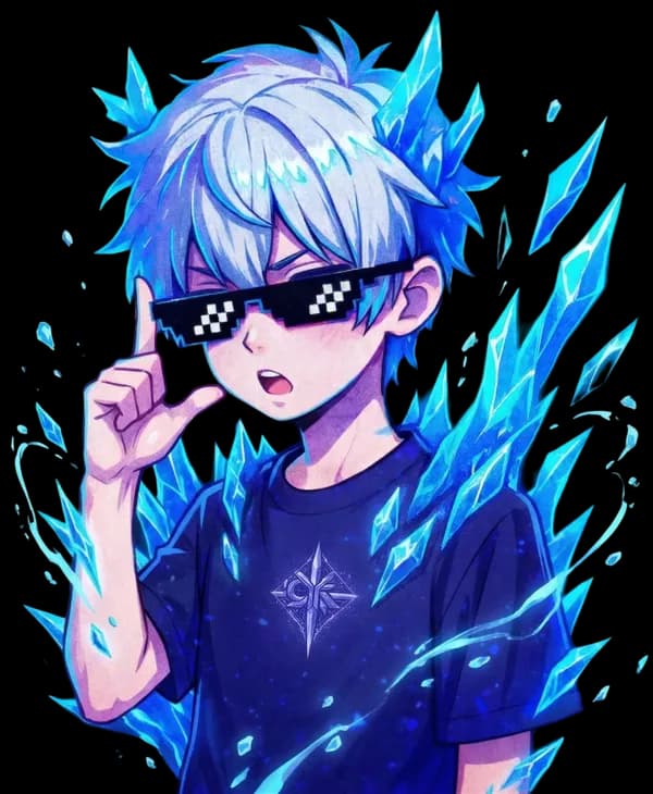 Icyriel mascot - pointing