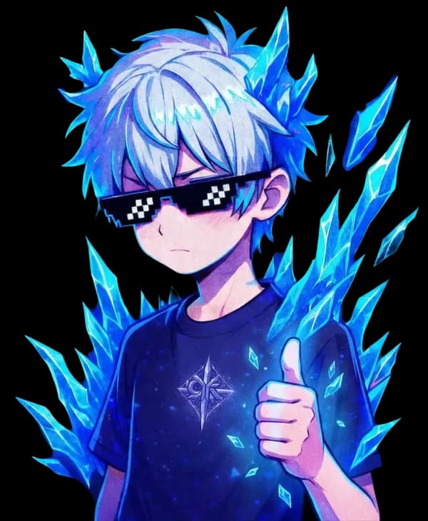 Icyriel mascot - thumbs up